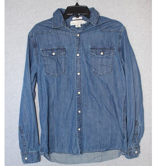 H&M L.O.G.G Label of Graded Goods Western Denim Top‎ Women's Size Medium Regular - Picture 1 of 7